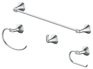 Jacuzzi SA51 Vazia 4 Piece Bathroom Package - Polished Chrome