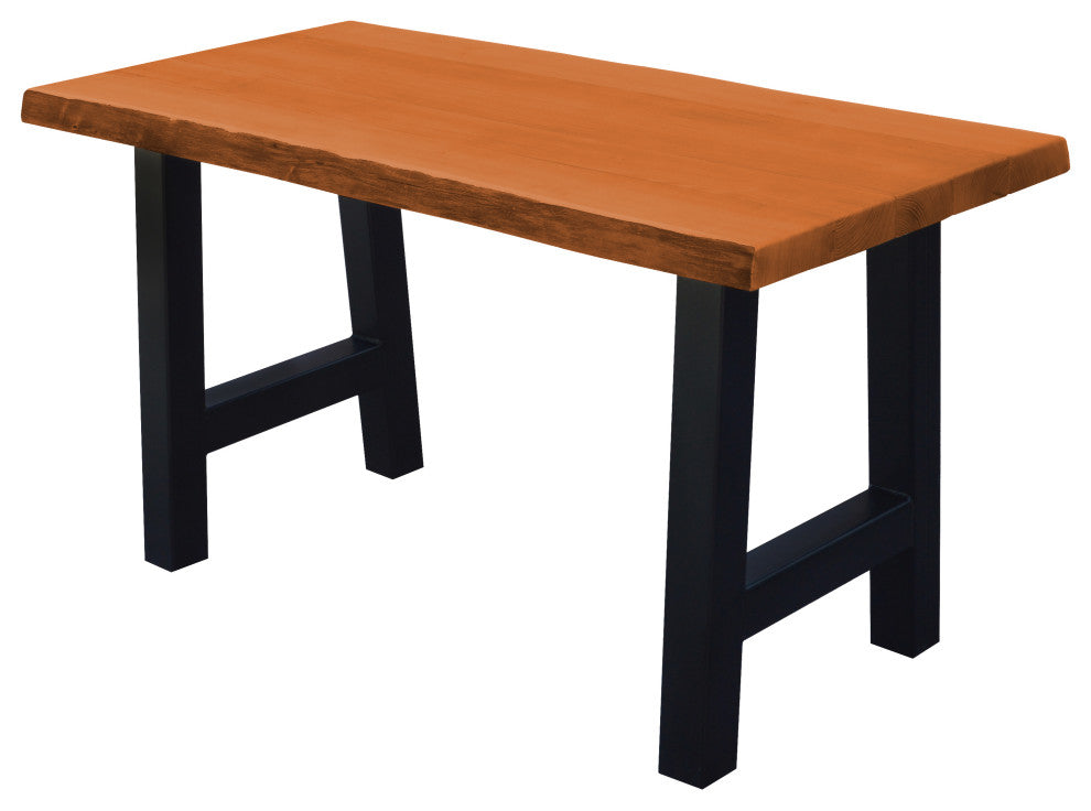Live Edge Locust Ridgemont Table, Cedar Stain, 5 Foot