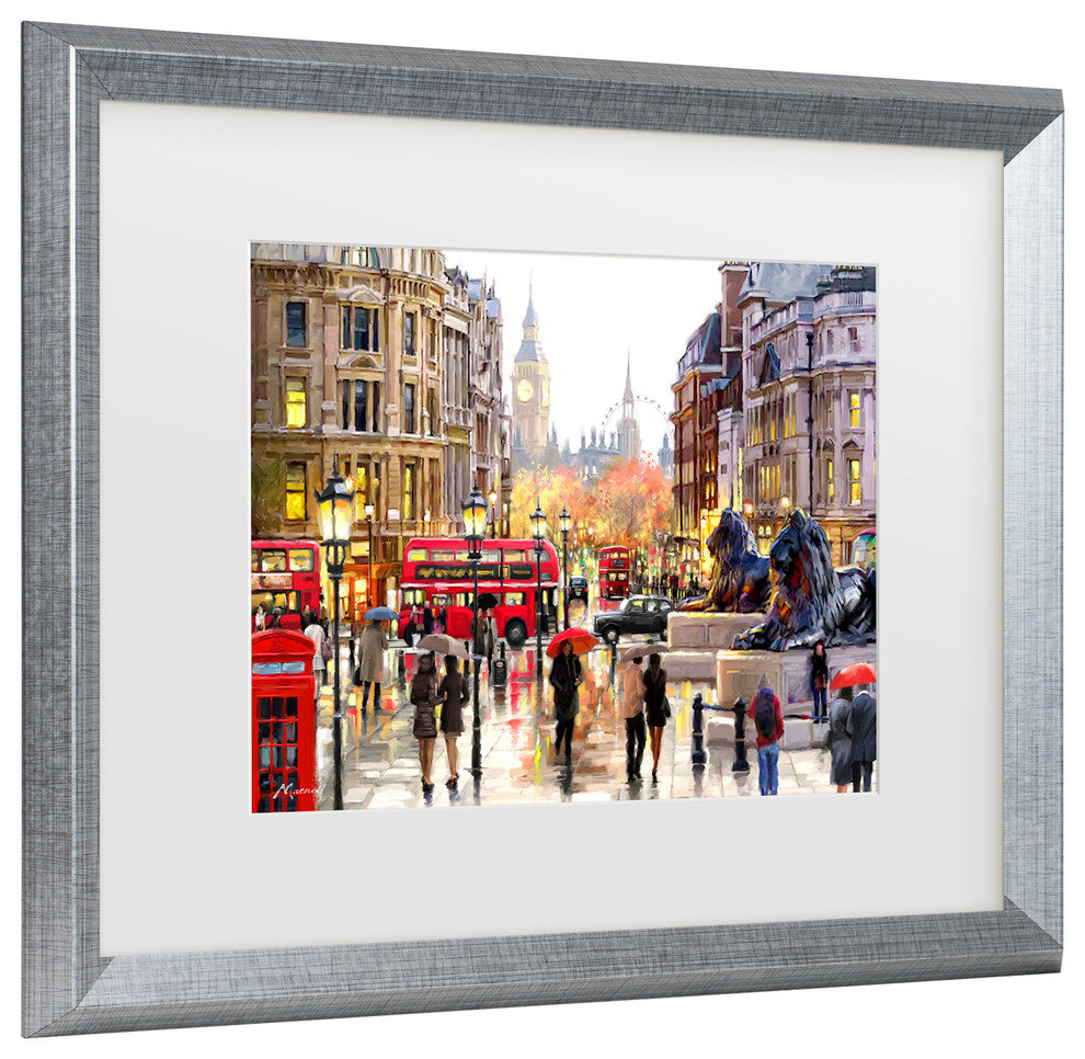 The Macneil Studio 'London Landscape' Matted Framed Art