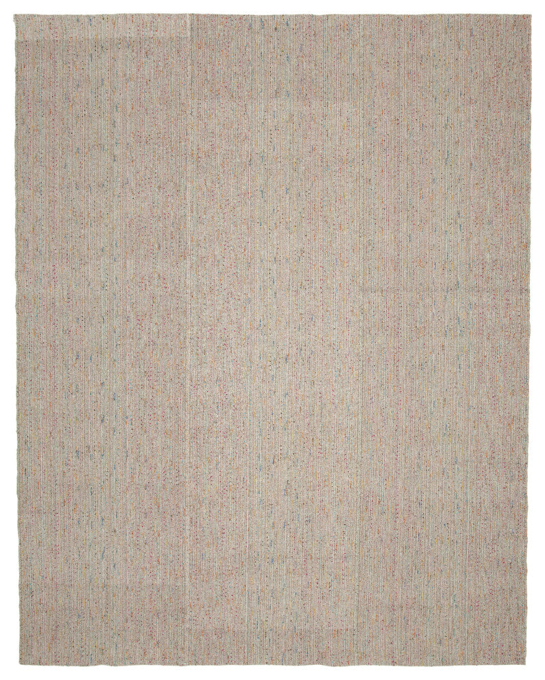 Rug N Carpet - Handmade Turkish 10' 5'' x 13' 5'' Modern Design Wool Kilim Rug