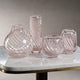 Chantilly Blush Glass Bud Vase, Round