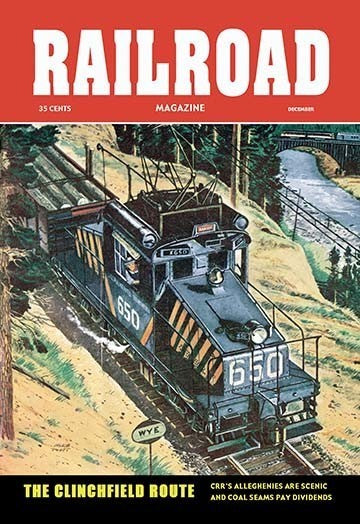 Railroad Magazine: the Clinchfield Route, 1953 - Gallery Wrapped Canvas Art
