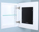 Compact Portrait 11"x14" Mirrored Medicine Cabinet by Fox Hollow Furnishings, Contemporary White