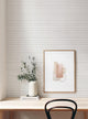 Painted Horizontal Lines Peel and Stick Vinyl Wallpaper, Gray, 24"x108"