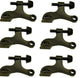 Nuk3y Hinge Pin Heavy Duty Door Stop, Set of 6, Oiled Rubbed Bronze