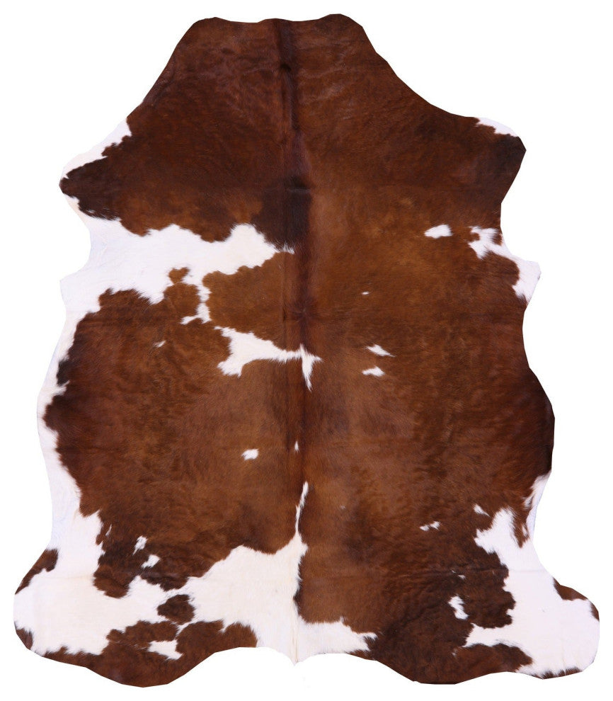 7' 0" X 6' 1" Organic Natural Hair-On Cowhide Area Rug C1631