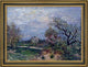 Alfred Sisley Border of the Woods Framed Premium Canvas Print, 21"x28"