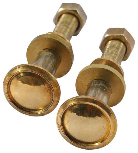 vidaXL Sunlounger Spare Wheels 2-Piece Solid Teak Wood