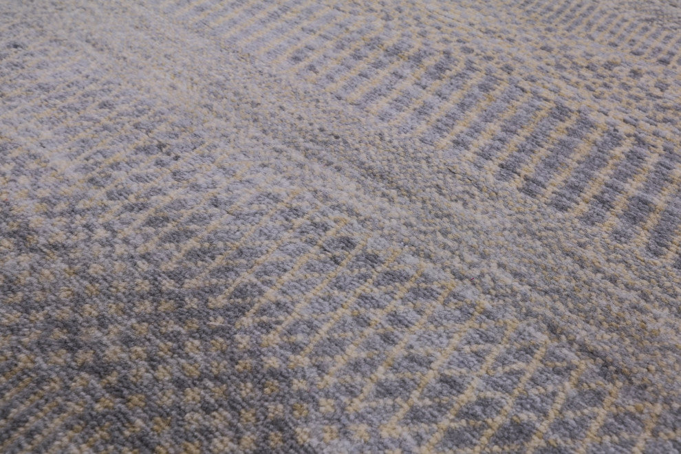 Savannah Grass Hand-Knotted Wool and Silk Rug 9' 0" X 12' 1" Q12002