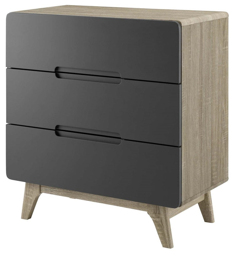 Modern Urban Living Living Dresser Drawer Chest Stand, Wood, Gray Natural