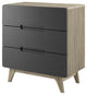 Modern Urban Living Living Dresser Drawer Chest Stand, Wood, Gray Natural
