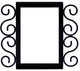 Wrought Iron House Number Frame Villa 3