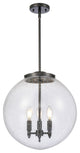 INNOVATIONS 221-3S-BK-G204-16-LED 3-Light Pendant Matte Black