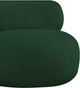 Venti Black Boucle Fabric Upholstered Set, Green, Chair