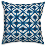 Blue Watercolor Diamond 20x20 Throw Pillow Cover