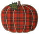 Indoor Pumpkin Plaid Orange Placemat, Set of 2