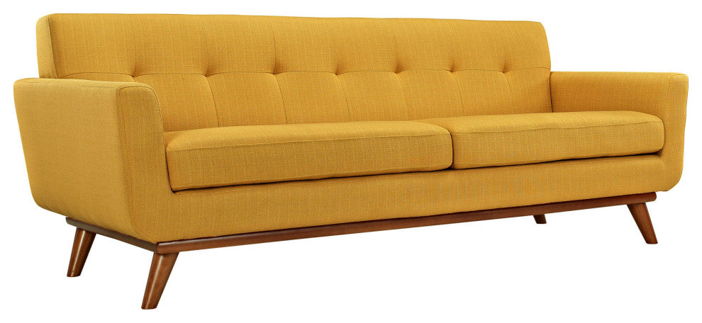 Modern Citrus Engage Armchair and Sofa, 2-Piece Set