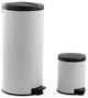 Happimess Oscar 30L and 5L Step-Open Trash Cans, 2-Piece Set, White