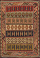 Kilim Oriental Traditional Carpet Hand-Woven Persian Wool Area Rug, 9'2"x6'6