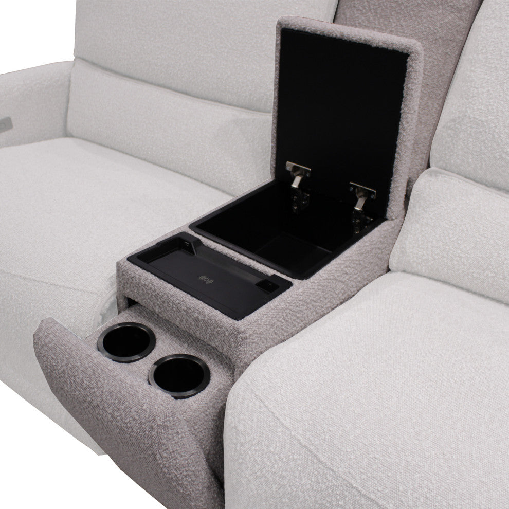 6 Piece Modular Power Reclining Sectional With Power Adjustable Headrests