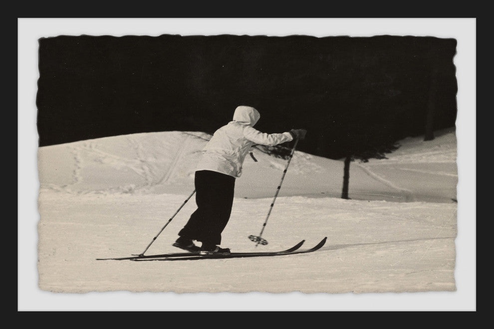 "Cross Country Ski" Framed Painting Print, 18"x12"