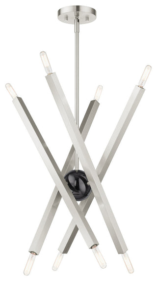 Brushed Nickel Modern, Urban, Sputnik, Dynamic, Timeless Chandelier