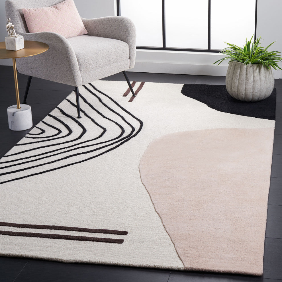 Safavieh Rodeo Drive Collection RD860U Rug, Ivory/Blush, 5' X 8'