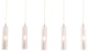 Pendant Ceiling Light Fixture, Steel Metal, Glass, Clear, Kitchen LoungeLobby