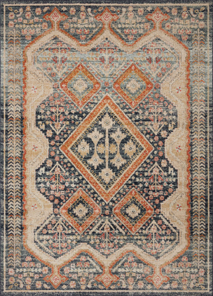 Loloi II Jocelyn JOC-05 Navy Multi Area Rug by Loloi II, 9'-6" X 12'-6"