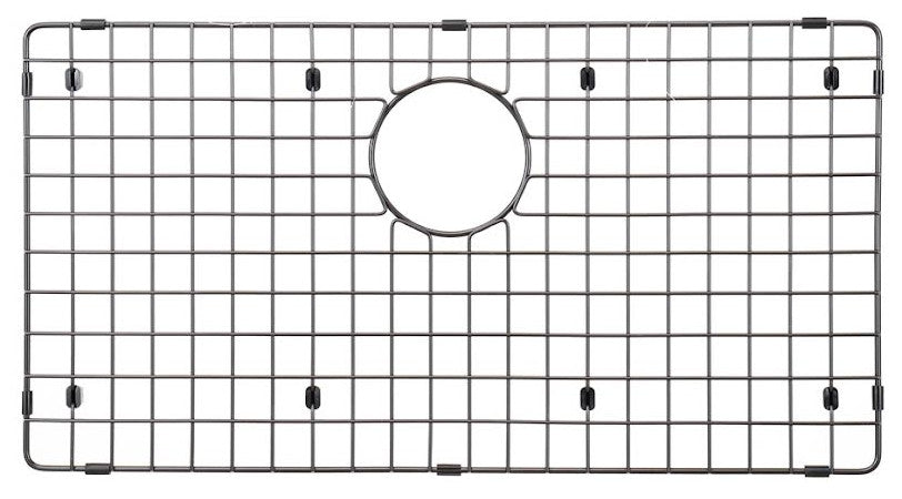 Starstar Sink Protector, Matte Black Stainless Steel, Bottom Grid, 30x17