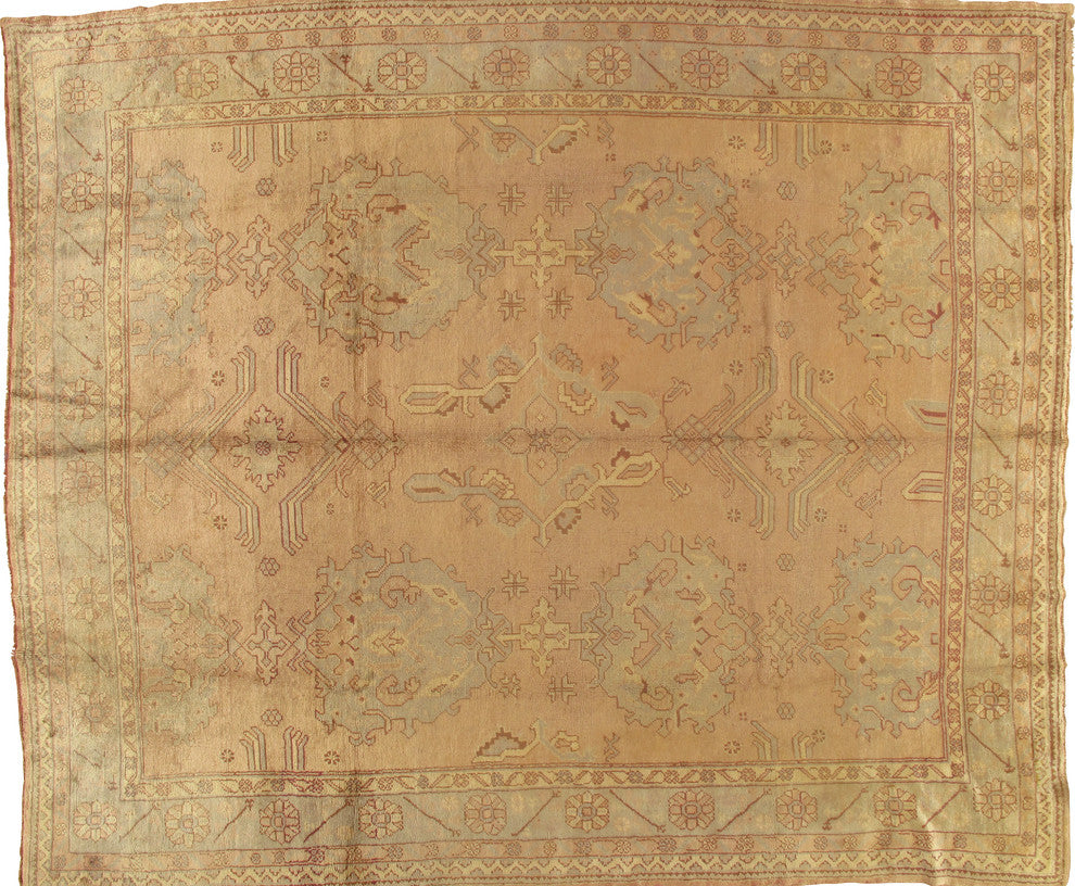 Consigned Oushak Rug, 10'1"x12'1"