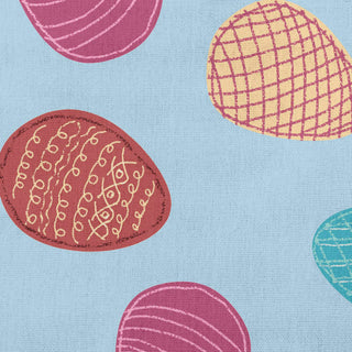 Egg Hunt Easter Decorative Throw Pillow, After Rain Blue, 26x26"