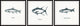 Trout and Tuna Triptych, 3-Piece Set, 32x32 Panels