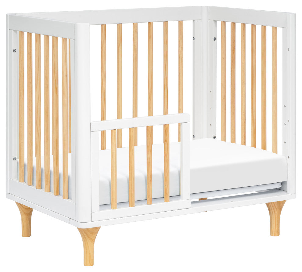 Lolly 4-in-1 Convertible Mini Crib and Twin Bed With Toddler Bed Conversion Kit