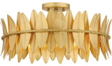 Liza 4-Light Semi Flush Mount, Gold Leaf