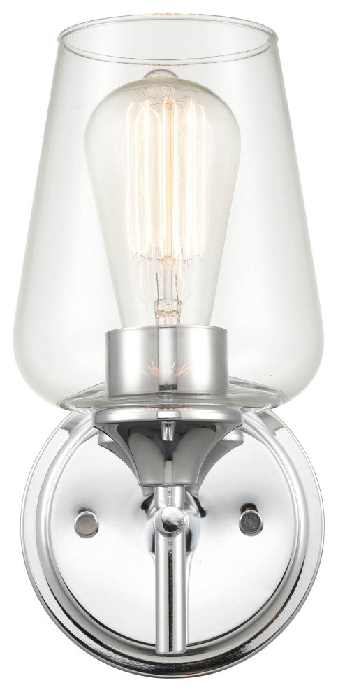 Ashford Collection 1 Light 5 in. Chrome Bathroom Wall Sconce