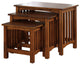Valencia I Cottage Valencia 3 Nesting Table, Oak Finish