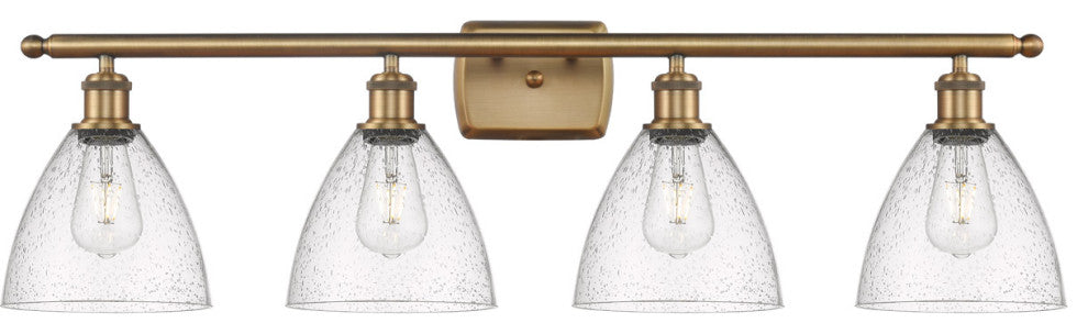 Innovations 516-4W-BB-GBD-754 4 Light Bath Vanity Light, Brushed Brass
