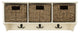 Safavieh Finley Hanging 3 Basket Wall Rack, White