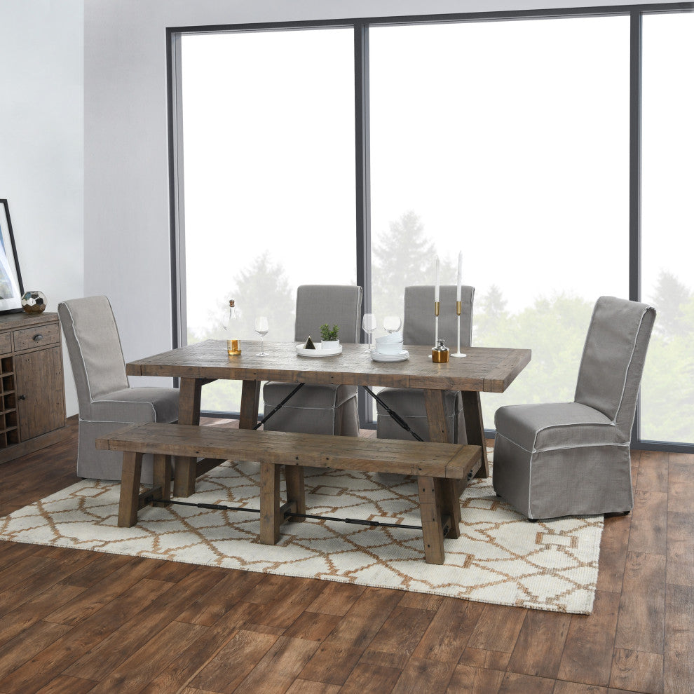 Tuscany Reclaimed Pine 82' Extension Dining Table by Kosas Home