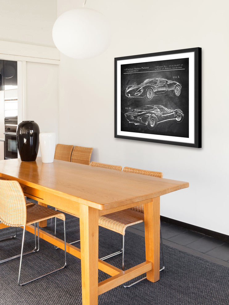 "Ferrari Design" Framed Painting Print, 24"x24"