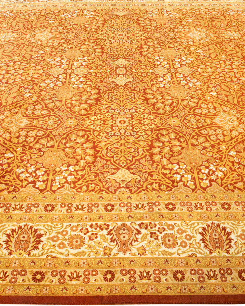 Bilin One-of-a-Kind Hand-Knotted Area Rug Orange, 8'3"x10'4"