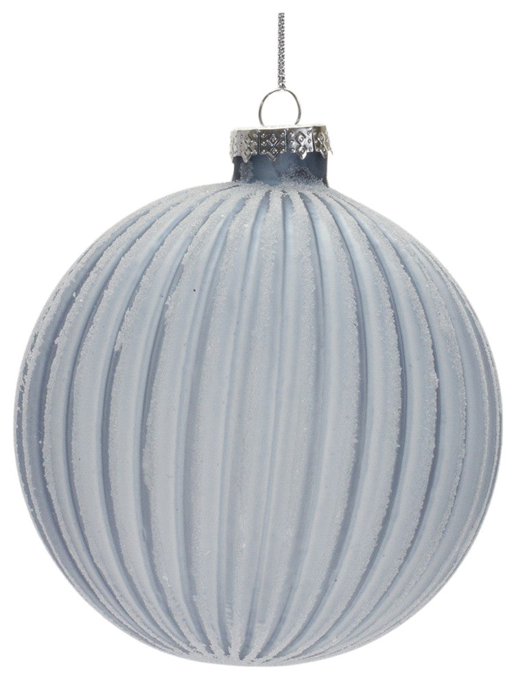 Frosted Glass Ball Ornament, Set of 6