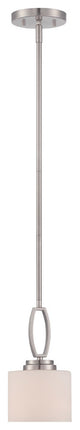 Axel Mini Pendant, Satin Platinum