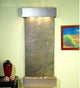 Inspiration Falls Wall Fountain, Stainless Steel, Green Slate, Square Frame