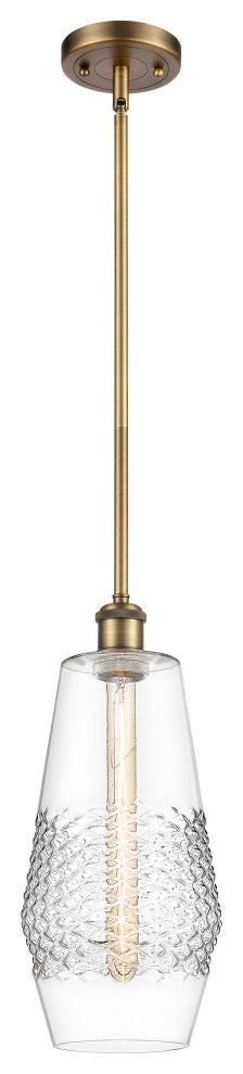 Innovations 516-1S-BB-G682-7-LED 1-Light Mini Pendant, Brushed Brass