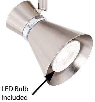 Alto 6-Light Directional Light, Brushed Nickel With Chrome