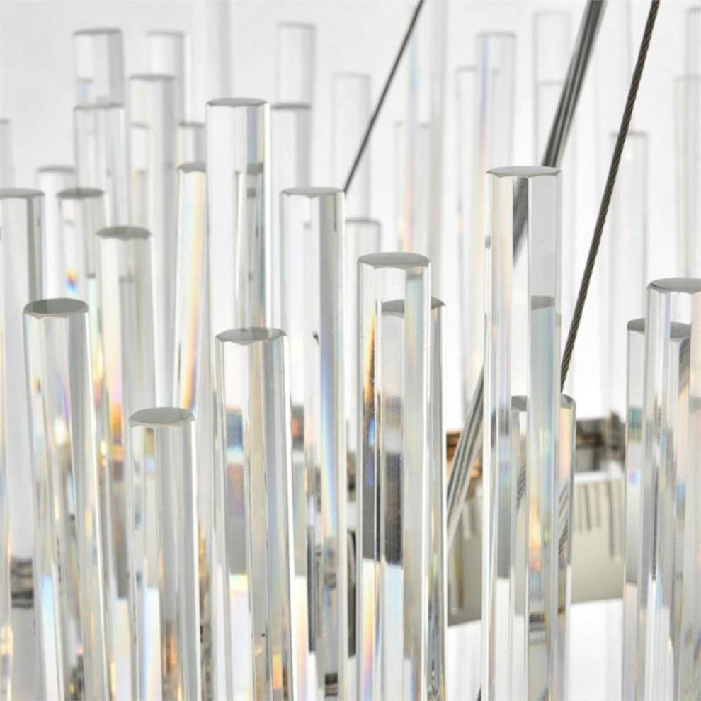 Elegant Lighting Dallas 16 Light Royal Cut Crystal Chandelier in Chrome