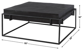 Uttermost Telone Modern Black Coffee table