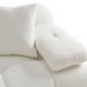 Calliope Cream Vegan Shearling Modular Sofa Cream